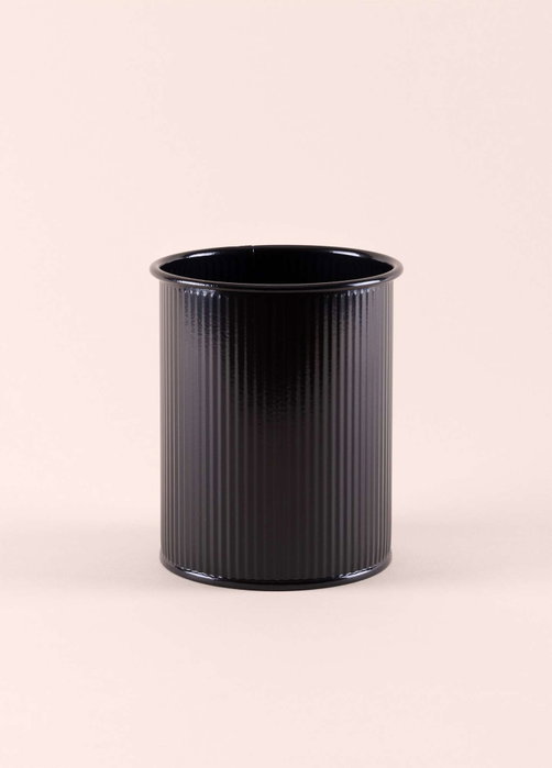 Hermia Soporte para cubiertos galvanizado Negro